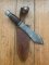 German Knife: 1950's-60's Hubertus Solingen Throwing Knife with Sheath