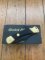 Puma Knife: Puma Rare 1988 Commando 24 Carat GOLD 88 Model Lock back Knife with Black ABS Handle & Original Box #44882