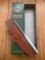 Puma Knife: Puma 18 1002 Very Rare Europamesser Skeleton Knife in Leather Sheath & Box