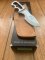 Puma Knife: Puma Very Rare 2002 'FERRANTROPH' Skeleton Knife in Leather Sheath