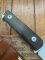 LionSTEEL Italy. Model B41-1 CVG Green Canvas Micarta Handle with Leather Sheath