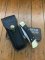Buck Knife: Buck 1988 Model 110 Hunter Folding Lock Knife with Leather Pouch and Original Box