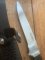 MAFFI SYDNEY AUSTRALIA Gloss Black Handled Fixed Blade Knife With Sheath