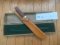 Puma Knife: Early 1980's Puma Big Big Bowie knife with Wooden Handle in original Wooden Box