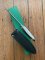 Puma Knife: Puma 1978 Vintage 'MOUNTAIN LION' 3573 Boot Knife with Stag Handle Sheath & Yellow/Green Box