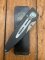 Puma Knife: Puma 2002 Handic Black Frame & Dark Stag Slab Linerlock Folding Knife