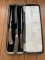 Vintage 'Used' 3 Piece Carving Set Knife, Fork & Sharpening Rod