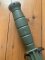 GLOCK Original Austrian Made MILITARY GREEN Saw Back Field Knife with Polymer Scabbard