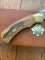 Puma Knife: Puma Original Scrimshawed Puma Aligator 4 Star Folding Lock Blade Knife with Presentation Box