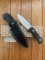 LionSTEEL Italy. Model T5 MI Canvas Micarta Handle Satin Blade with Leather Sheath
