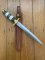 COMMANDO BLADED KNIFE WITH STEEL BLADE AND BUFFALO HORN & CAMEL BONE HANDLE