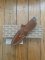 LionSTEEL Italy. Model B35 CVG Green Canvas Micarta Handle with Leather Sheath