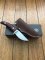 Small Japanese Custom Made Drop Point Hunter with Thuya Wood Handle