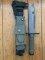 US M9 Bayonet Tactical Combat Knife with Sharpening Stone