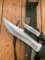 Nieto older Spanish Premium Hunting Bowie Knife Twin Set and Sheath