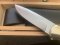 Puma Knife: Puma 1990 American Wildlife Collection 4 star Fixed Blade Knife with White Micarta Handle Original Box and matching Warranty #025/400