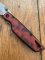 Buck Knife: 2006 Buck 170 Red Lightning Single Blade Pocket Knife With Red Handle