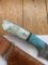 Damascus Turquoise and Pearl Corelon Hunting Knife with Sheath