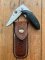 Spyderco VIELE 2 Japanese Straight Edge Lock Back Folding Knife with Pouch