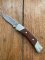 Buck Knife: 2006 Buck 505 Knight Small Single Blade Pocket Knife With Rosewood Handle