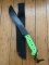 Large Fluoro Green Handled Bush Craft/Camping Knife Kit