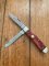 Puma Knife: Puma 2004 Trapper Lockback Knife with Red Smooth Bone Handle