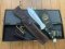 Puma Knife: Puma Rüdemann 40 with Black Micarta Handle in Sheath & Custom Wooden Box