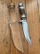 Solingen Germany EUROCUT Original 5 1/4" Blade Original Buffalo Skinner with Deer Antler Handle Knife with Leather Sheath