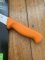 Puma Knife: PUMA Mesentery knife 14.5 cm Blade German Made with Orange Handle