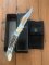 Puma Knife: Puma 2008 Duke Folding Knife with Stag Antler Handle &Puma Pouch