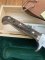 Puma Knife: 1982 Puma Big Big Bowie knife with Stag Antler Handle in original Wooden Box & Warranty