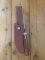 German Made Buck Creek Upswept Blade Skinning Knife with leather Sheath