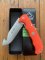 Puma Knife: PUMA IP Smart Hunting Orange Handle Fixed Blade with Gut Hook Knife & Kydex Sheath