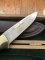 Puma Knife: Puma Rarity Original 1769-1991 4 Star Fixed Blade COPPER Silberlöwe Knife with Grenadill Handle in Original Box