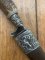 German Knife: 1980's Jagdnicker Hunting & Fishing Scene Knife with Stag Handle & Sheath