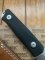 LionSTEEL Italy. Model B41-2 GBK Black G10 Handle with Leather Sheath