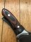 Joker Knives: Joker CR-01 Antelope with Laminated Red Wood Handle and Leather Sheath