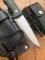 Cudeman Model 148-VC Fixed Blade Cudeman 148VC Bushcraft Knife Green Micarta With Leather Sheath