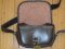 Cartridge Bag: Brown English Style Leather Shotgun Cartridge Bag