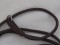 Dog Lead: Brown Leather Slip Lead with Stay 150cm