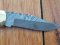 Croco Knife: 3061 Damascus bladed Folding lock Knife with Walnut handle