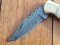 Croco Knife: 3063 Damascus bladed Folding lock Knife with Camel Bone handle