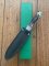 Puma Knife: Puma 1978 Vintage 'MOUNTAIN LION' 3573 Boot Knife with Stag Handle Sheath & Yellow/Green Box