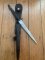 J.NOWILL & SONS  J.ADAMS SHEFFIELD ENGLAND BLACK/SILVER FS COMMANDO KNIFE