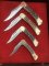 Puma Set of 4 - The Aristocrat Series Folding Knife Set in Puma Display