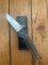 Puma Knife: Puma 2002 Handic Black Frame & Dark Stag Slab Linerlock Folding Knife