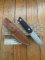 LionSTEEL Italy. Model B41-2 GBK Black G10 Handle with Leather Sheath