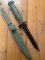 GLOCK Original Austrian Made MILITARY GREEN Saw Back Field Knife with Polymer Scabbard