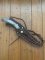 Ken Richardson Custom Handmade 6" Fillet Blade Hunting Knife with Deer Antler Handle & Custom Sheath