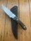 MAFFI SYDNEY AUSTRALIA Brown Handled Fixed Blade Knife With Sheath